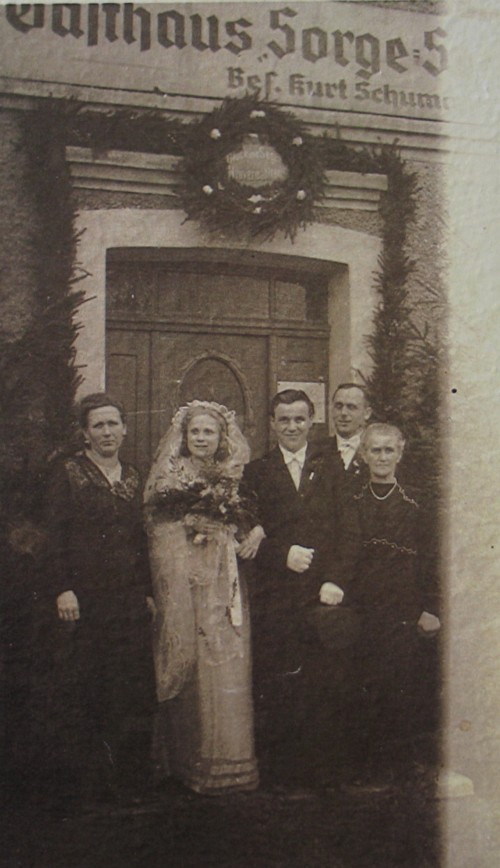 Hochzeit von Elfriede und Oskar Leske