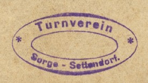 Stempel Turnverein Sorge-Settendorf, 20-er Jahre